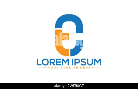 TC Letter Logo Design. Unique and Professional TC Logo Design. Stock Vector