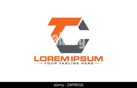 TC Letter Logo Design. Unique and Professional TC Logo Design. Stock Vector