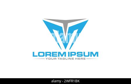 TM Letter Logo Design. Creative TM MT Logo Design. Stock Vector