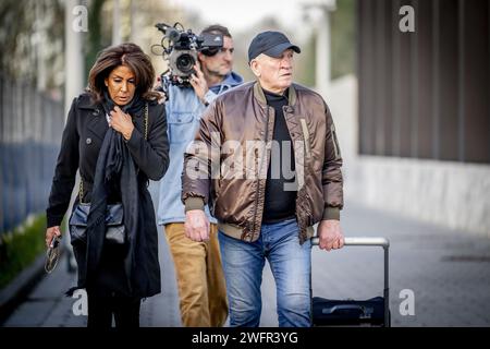 AMSTERDAM - Rachel Hazes arrives at the court for witness hearings in her lawsuit. Daughter Roxeanne Hazes and two of Rachel's former business partners have to testify in a case about a power of attorney in Rachel's name. ANP ROBIN UTRECHT netherlands out - belgium out Stock Photo