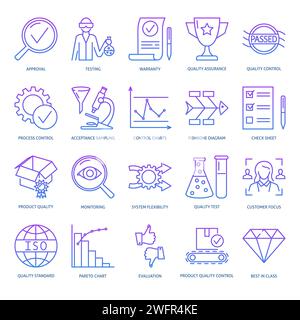 Approved or certification icon. Quality production sign. Confirmatory ...