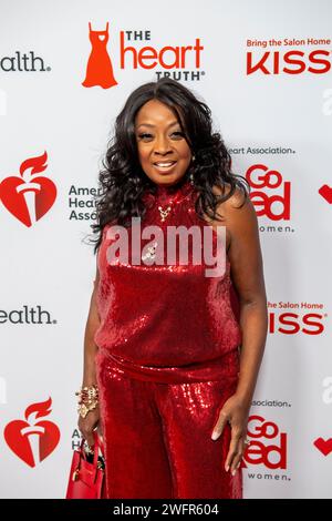 New York, United States. 31st Jan, 2024. NEW YORK, NEW YORK - JANUARY 31: Star Jones attends The American Heart Association's Red Dress Collection Concert 2024 at Jazz at Lincoln Center on January 31, 2024 in New York City. Credit: Ron Adar/Alamy Live News Stock Photo