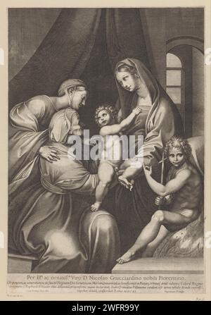 Madonna with Kind and Johannes de Boper in a landscape, Cornelis Schut ...