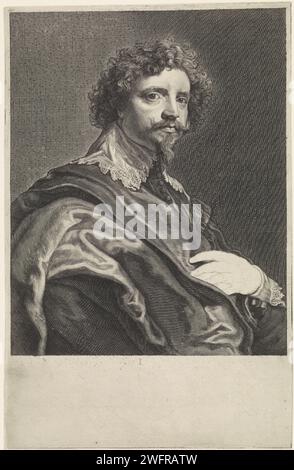 Portrait of Michiel le Blon, Theodor Matham, after Anthony Van Dyck, c ...