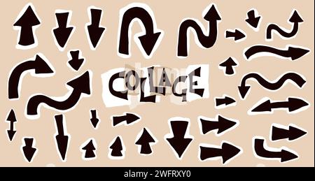set isolated arrows pop art retro Stock Vector Image & Art - Alamy