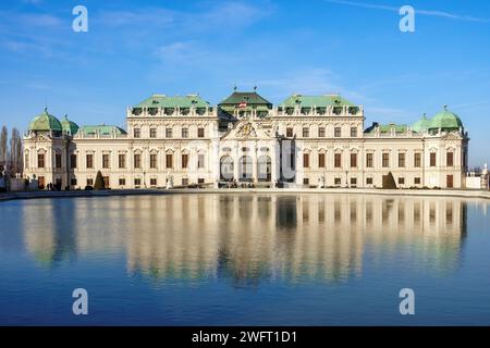 Vienna, Austria. Wien cityscape, Belvedere palace. Stock Photo