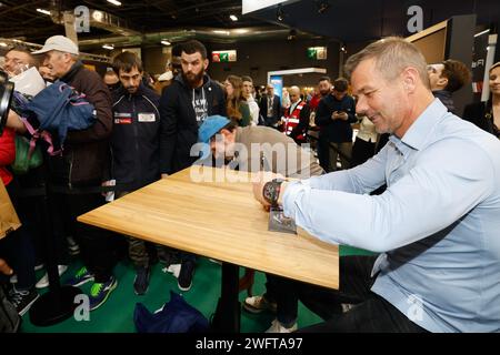 LOEB Sébastien (fra), for the Sébastien Loeb’s 50 th anniversary during the Retromobile mototorshow 2024 at the Paris Expo Porte de Versailles, on January 31th 2024 in Paris, France - Photo Frédéric Le Floc’h / DPPI Stock Photo