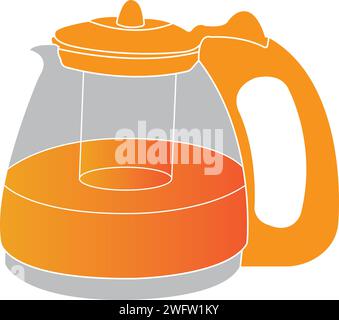 Teapot Icon Vector Simple design template Stock Vector