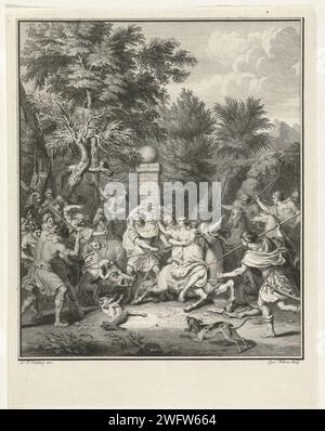 Telemachus Redt Antiope, Jacob Folkema, after Louis Fabritna Dubourg ...