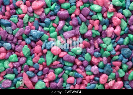 Aquarium Gravel Rocks Cut Out on White. Stock Photo
