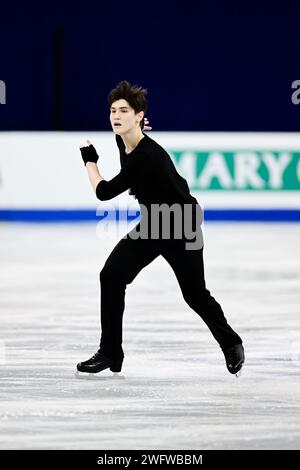 Dias JIRENBAYEV (KAZ), during Men Short Program, at the ISU Four