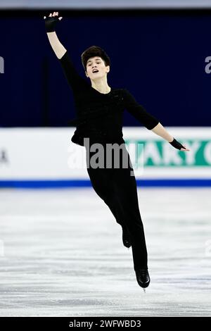 Dias JIRENBAYEV (KAZ), during Men Short Program, at the ISU Four