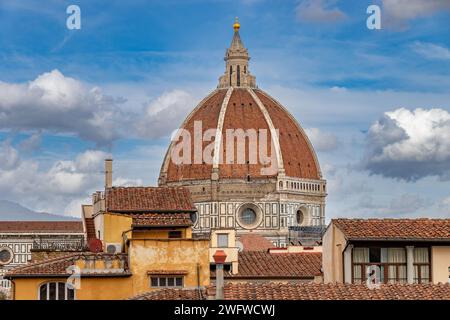 The red tiled roof of The Duomo in Florence, built by Filippo Brunelleschi   between 1420 and 1436 , Florence, Italy Stock Photo