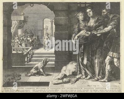 Study for beheading John de Baptist, Carel de Moor (II), 1687 print At ...