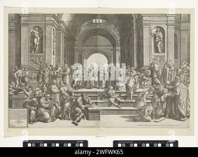 The school of Athens, 1530 - 1582 print The fresco 'The school of ...