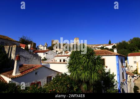 Óbidos is a town and a municipality in the Oeste region, historical province of Estremadura, and the Leiria district. Stock Photo