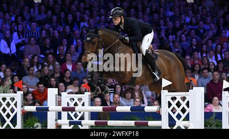 AMSTERDAM - Max Kuhner with Eic Up Too Jacco Blue during the Longines ...