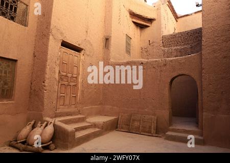 Kasbah Amridil is a historic fortified residence in the oasis of Skoura, in Morocco Stock Photo