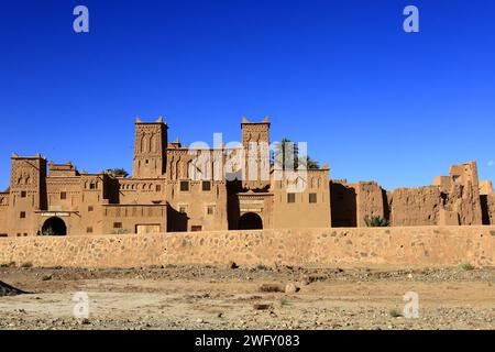 Kasbah Amridil is a historic fortified residence in the oasis of Skoura, in Morocco Stock Photo