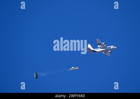 A NASA test of the Boeing Starliner's main parachute system took place at U.S. Army Yuma Proving Ground (YPG) on January 9, 2024. The first Starliner-related test at YPG took place in 2018, and YPG has supported NASA-related testing since the earliest days of the space program. Stock Photo