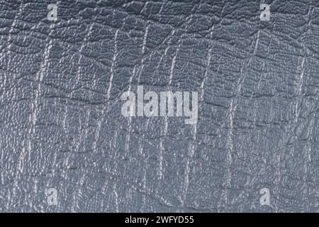 Blue leather texture closeup detailed background. Stock Photo