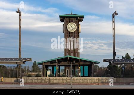 Pasadena, California, United States - January 31, 2024: Lake Avenue Metro Rail Station City of Pasadena, Los Angeles County. Stock Photo