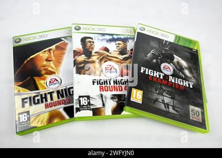 EA Fight Night boxing video game series – Wales, UK  –  31 January 2024 Stock Photo