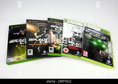 Tom Clancy’s Splinter Cell video game series on xbox – Wales, UK  –  31 January 2024 Stock Photo