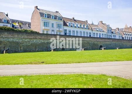 Townscape of Maastricht city in Netherlands. Stock Photo