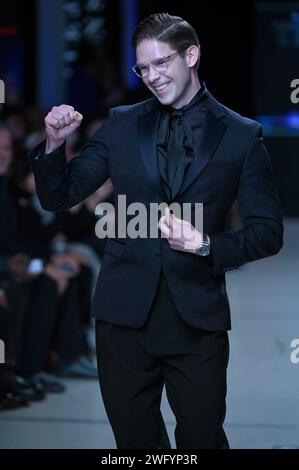 Frank Dilella walks the runway at the 8th Annual Blue Jacket Fashion