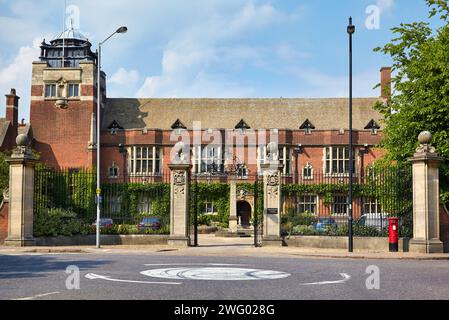 Cambridge, United Kingdom - June 26, 2010: Westminster College, a theological college of the United Reformed Church located by the intersection of Cam Stock Photo