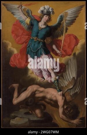 Title: Saint Michael the Archangel  Artist: Ignacio de Ries (Spanish, 1616–after 1665)  Date: 1640s  Medium: Oil on canvas Stock Photo