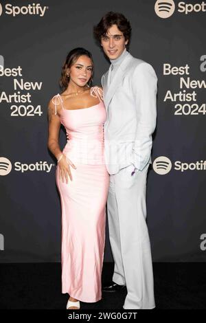 Gabi Moura and Josh Richards attend the arrivals of Spotify’s 2024 Best