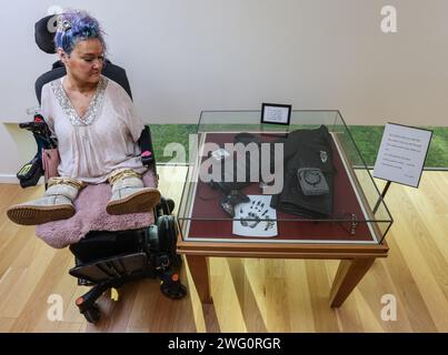 Beckenham, Bromley, UK. 2nd Feb, 2024. Alison's portraits of her son ...