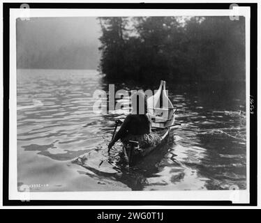 Into the shadow-Clayoquot, c1910. Stock Photo