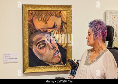 Beckenham, Bromley, UK. 2nd Feb, 2024. Alison's portraits of her son ...
