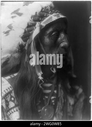 Jack Red Cloud-Ogalala [sic], c1907. Jack Red Cloud, bust portrait, facing right. Stock Photo
