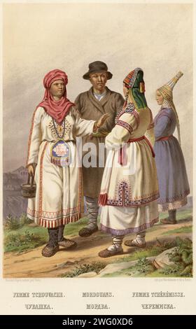 Four women and two men, Karl Palzow, After Jacques Daliwe, 1830 print ...