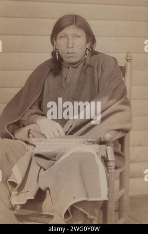 Tasunka, (alias Plenty Horse[s]) The slayer of Lieut Casey, near Pine Ridge, SD, 1891. Stock Photo