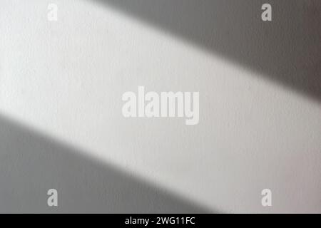Organic drop window shadow on white concrete wall. Overlay effect for photo. Scene of natural lighting. Shadow overlay effect. Stock Photo