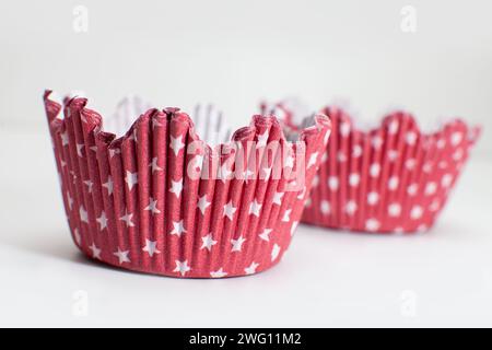 muffin and cupcake paper liners Stock Photo