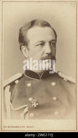 Count Illarion Ivanovich Vorontsov-Dashkov, head-and-shoulders portrait, facing right, between 1870 and 1886 Stock Photo