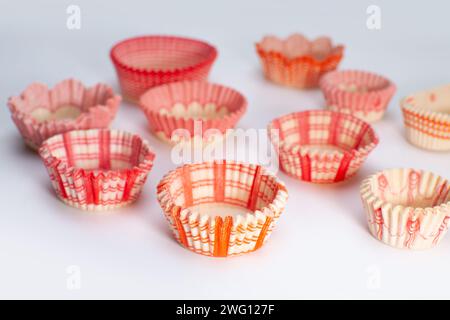 muffin and cupcake paper liners Stock Photo