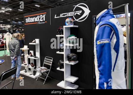 Paris, France. 02nd Feb, 2023. Stand Ligier Stand 21 illustration during the Retromobile motorshow 2024 at the Paris Expo Porte de Versailles, from January 30 to February 4, 2024 in Paris, France - Photo Paul Vaicle/DPPI Credit: DPPI Media/Alamy Live News Stock Photo
