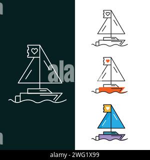 "Boat Vector Icon Design" Stock Vector