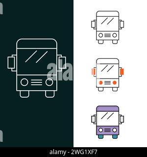 "Shuttle Vector Icon Design" Stock Vector