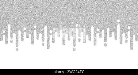 Abstract transition noise background. Waterfall or melting lines geometric pattern. Flow liquid design. Vector Stock Vector