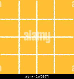 Textured Hand Drawn Plaid Vector Pattern. Romantic Artistic Cottagecore Checks. Homestead Farmhouse Print. Pastel Summer Graphic Background with chalk Stock Vector