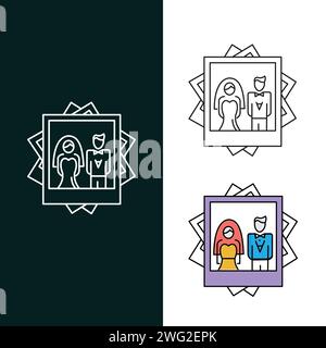"Photos Vector Illustration Icon Design" Stock Vector