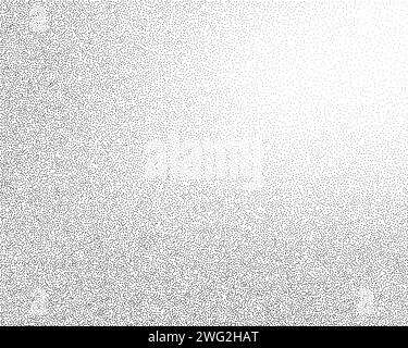 Dotwork gradient pattern background. Black noise stipple dots. Dotted vector Stock Vector